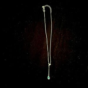 Swarovski Rhodium Sterling Silver Box Chain Crystal Necklace Adj 16-18"